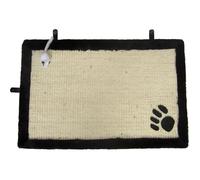 AIME Tapis Griffoir pour Chat, Tapis en Sisal Résistant, Tapis avec Jouet souris, Dimension 35x55CM