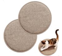 Tapis Griffoir Chat, Grattoir pour Chats, Tapis À Griffer pour Chats, Tapis Griffoir pour Chat,Couleur Marron, pour Protéger Les Tapis Et Les Canapés, 30 X 30 cm, 2 Pièces