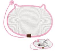 Tapis Griffoir Chat,Griffoir Chat Canapé pour avec Jouet en Coton Motif Oreille,Griffoirs pour Chats Robuste à l'usure,Applicable to Murs et Plancher,Convient Aux Chats de Tous Ages