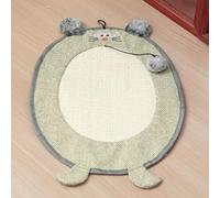 Tapis griffoir en sisal à suspendre au mur, avec bord lisse, résistant à l'usure, sans éclats, protection contre les griffes et les rayures, jouet universel pour chats d'appartement