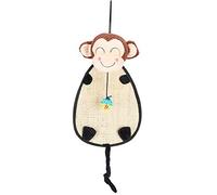 Tapis griffoir en sisal Naturel pour Chats, Tapis à gratter en Forme de Singe avec Boule à grelot, Coussin de Sol Durable pour Que Les Chats affûtent Leurs Griffes et s’amusent,