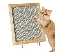 Tapis griffoir en sisal pour chat - Grand tapis tissé rectangulaire, protection de meubles robuste, aiguiseur de griffes de chaton respectueux de l'environnement, tapis de sol d'angle polyvalent |