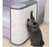 Tapis griffoir pour canapé gauche en sisal naturel - 50 x 60 cm - Gris - - Protection contre les rayures