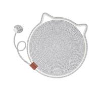 Tapis griffoir pour Chat - Arbre à Chat Rond avec Balle - Accessoires pour Animaux de Compagnie avec œillets - Lit pour Chat pour la Maison, Le Salon, la Chambre à Coucher, Le canapé