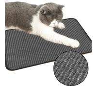 Tapis Griffoir pour Chat Canapé - LEOCLOTHO - Gris - Petit - Griffoir Mural - Carré - Intérieur