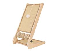 Tapis griffoir pour chat - Jouet pliable en forme de L | Tapis à gratter vertical avec tapis en sisal texturé et pliable avec protection, outil interactif pour petites, moyennes et grandes races