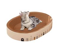 Tapis griffoir pour chat, lit jouet interactif pour se reposer, jouet à gratter pour chaton, pour protéger les meubles intérieurs sur le sol et enrichir le sommeil et le jeu