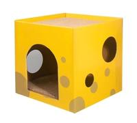 Tapis Griffoir pour Chat Poste À Gratter for Chat, Maison en Carton avec Coussinets, Boîte for, Lit D'intérieur, Cachette for Chats Intérieur Et Extérieur