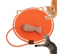 Tapis griffoir pour chat | Tapis griffoir pour animaux de compagnie | Corde en coton pour chat, jouets à griffer, tapis antidérapant pour amis, familles