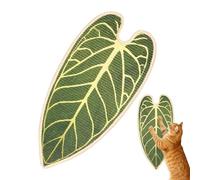 Tapis griffoir pour chats d'appartement en forme de feuille - Griffoir pour chatons - Protection des meubles - Appartement - Chambre à coucher - Salon - Bureau - Utilité multi-usage extérieur et