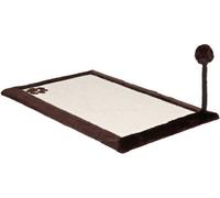 Tapis griffoir - Trixie - 70x45 cm - Sisal/Peluche - Jouet sur ressort - Antidérapant