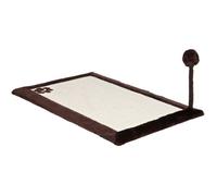 Tapis griffoir - Trixie - 70x45 cm - Sisal/Peluche - Jouet sur ressort - Antidérapant