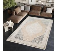 Tapis Gris Beige Classique Effet 3D Salon Chambre à coucher ÖKO-TEX 80 x 150 cm