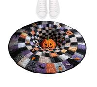 Tapis Halloween 3D Tapis Abîme Antidérapant À Illusion 3D Matelassé