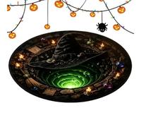 Tapis Halloween avec illusion optique 60 x 60 cm Effets optiques | Ingres Paillasson d'entrée illusion optique pour maison, maison hantée, ferme, dortoir, salon, chambre à coucher