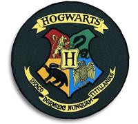 Groovy UK Tapis Harry Potter Blason Poudlard Rond Noir