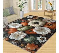 Tapis Home Decoe en Citrouille, Tapis antidérapants en Citrouille d’Automne, Plantes à appliquer sur Le Salon, la Chambre, Le Couloir de la Salle à Manger (50x80cm)