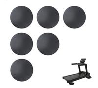 Tapis Home Trainer, 6 Pièces Tapis pour Tapis De Course Anti Bruit 6mm d'Épaisseur tapi Protection Sol pour Équipements de Fitness 10x10x0.6cm Tapis de Sport pour Vélo d'exercice, Noir