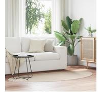 Tapis HUARTE à poils courts doux et lavable beige 100x200 cm