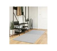 Vidaxl Tapis Huarte À Poils Courts Doux Et Lavable Gris 80x200 Cm