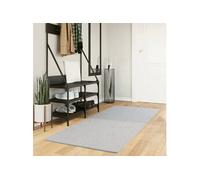 Tapis à Poils Courts Doux et Lavable Moquette Carpette Noir 100x200 cm vidaXL