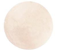 Tapis HUARTE Beige Ø 160 cm en Polyester, Poils Courts, Lavable | Dos dérapant, pliable, enroulable, machine 30 degrés, chauffage au sol, salon, chambre, couloir, bureau