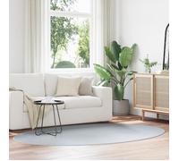 Tapis Vidaxl Gris Polyester 160 X 230 Cm Tapis Ovale Moderne