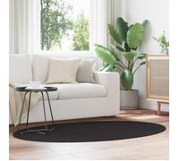 Tapis HUARTE Noir 120x170 cm Ovale