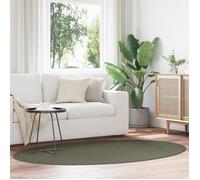 Tapis - HUARTE - Vert forêt - 140x200 cm - Ovale - Laine moderne