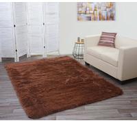 Tapis Hwc-F69, Shaggy, Épais, Poil Long, Tissu/Textile, Cotonneux, Doux, 230x160cm Marron Foncé