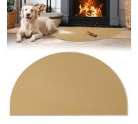 Tapis ignifuge 100 x 60 cm ignifuge pour plaque de cuisson semi-circulaire anti-étincelles tapis de cheminée protège les sols de la radio
