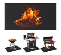 Tapis Ignifuge 182 x 100 cm en Fibre de Verre pour Dessus de Table - Résistant à la Chaleur pour Barbecues, Cheminées et Foyers