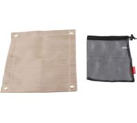 Tapis ignifuge en fibre de verre résistant aux températures élevées Tapis de cheminée Accessoires d'extérieur pour Barbecue Camping Picnic Mini 30x30cm/11.81x11.81in
