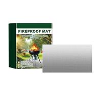Tapis ignifuge pour barbecue, foyer, couverture de sol à libération rapide pour chauffage de terrasse, foyers à bois, feu de camp, camping | Tapis de protection anti-feu durable pour protection contre