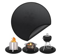 Tapis Ignifuge pour sous Foyer de feu 91 Cm Double Face Silicone