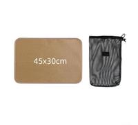 Tapis ignifuge résistant à la chaleur pour barbecue et camping, fabriqué à partir de fibre de verre pour les terrasses et les tables contre les brûlures, les taches et les rayures (M)