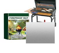 Tapis Ignifuge - Tapis de Grill pour Grill extérieur - Protecteur de Tapis résistant à Haute température, et Couverture Ignifuge Portable pour Terre extérieure, terrasse, Jardin