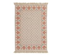 Tapis ""Ikat"" coton tufté ivoire 120x170cm - Atmosphera createur d'interieur