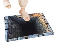 Tapis Illusion 3D Décoration avec Trou Anti-Dérapant