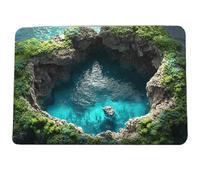 Tapis Illusion 3D Doux À Poils Longs Dessin Flaque
