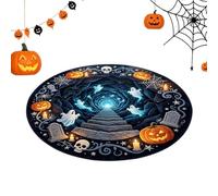 Tapis Illusion Antidérapant avec Design de Trou Visuel Rond Décoratif