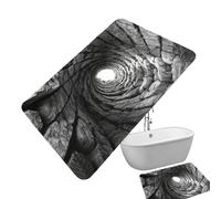 Tapis Illusion d'optique - Abyss Illusion - Paillasson absorbant antidérapant - 50,8 x 81,3 cm - Lavable en machine - Tapis d'entrée - Décoration de sol pour l'extérieur - Chambre à coucher