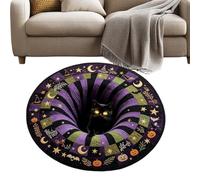 Tapis Illusion d'optique antidérapant pour Halloween | Paillasson moderne doux pour maison, salle de bain, chambre à coucher, cuisine, salon, entrée, hôtel, fête de vacances