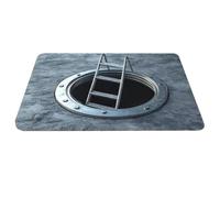 Tapis Illusion d'Optique Paillasson Anti-Dérapant Piège