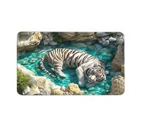 Tapis illusion d'optique - Piège optique cool avec dessous antidérapant, tapis 3D avec illusion d'optique, pour décorations d'Halloween en intérieur, à l'entrée dans la cuisine et dans la cuisine