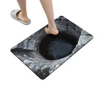 Tapis illusion optique | Tapis de porte avec piège à trou sans réaliste | Trou illusion optique 3D sur tapis | Pour entrée intérieure extérieure porte salle de bain cuisine chambre salon G