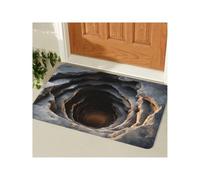 Tapis Illusions Optique, 50X80CM Tapis Entrée Antidérapant Illusions Optique Intérieur, Moquette Lavable Illusion Optiques 3D Chambre Cuisine, Moquette Entrée Fantaisie Illusion Optiques Intérieur