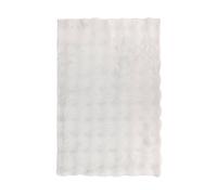 Atmosphera - Tapis Fausse Fourrure 3D zephy Blanc 90x60cm
