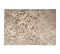 HOME DECO FACTORY - Tapis Imit Fourrure Imp Doré Taupe 120 x 170 cm