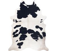 Tapis Imitation Peau de vache, Vache G5069-1, cuir noir blanc multicolore 180x220 cm